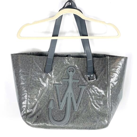JW Anderson Belt Tote‎ Bag Gray Double Strap Leather Details - Picture 1 of 15